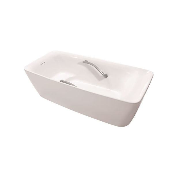 Ảnh của Bồn tắm đá cẩm thạch cao cấp đặt sàn PJY1724HPWE#MW