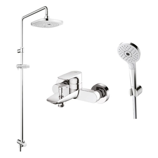 Ảnh của Thân sen cây 2 chế độ bát sen vuông sen tắm nóng lạnh bát sen massage 3 chế độ TBW02002B1_TBG04302V_TBW01010A
