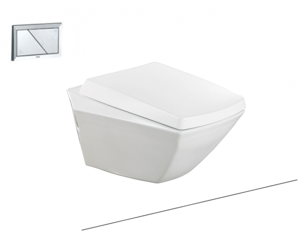 Ảnh của Bàn cầu treo tường JEWELHEX CW682