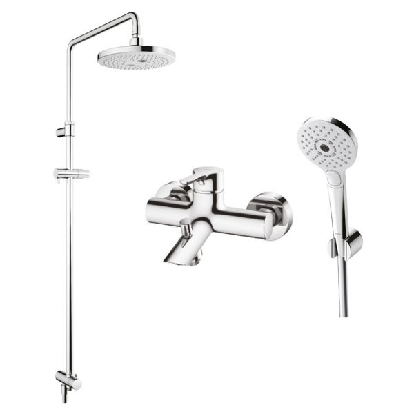 Ảnh của Thân sen cây bát sen tròn 2 chế độ sen tắm nóng lạnh bát sen massage 3 chế độ TBW01002B1_TBS01302V_TBW01010A